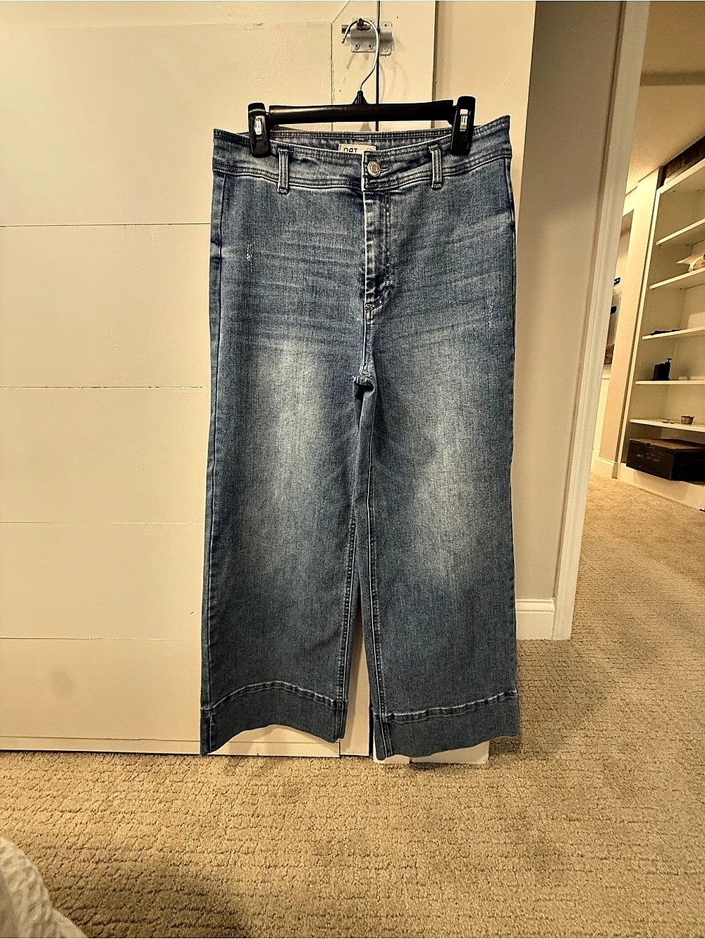 OAT Wide Leg Sailor Jeans in Blue Size 8/29 waist